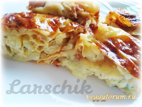 "Лазанья" из сушеной юбы