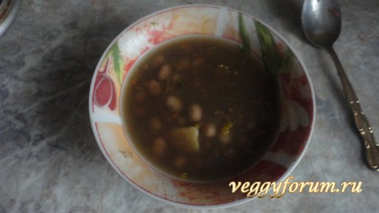 Суп с молотыми грибами