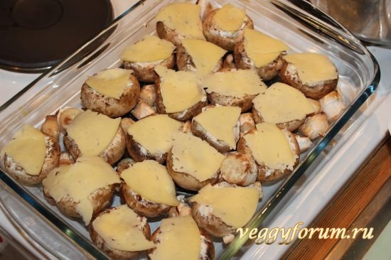 Грибные чашечки (шампиньоны с начинкой)