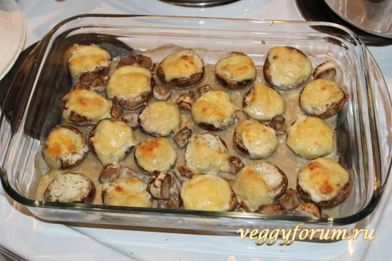 Грибные чашечки (шампиньоны с начинкой)