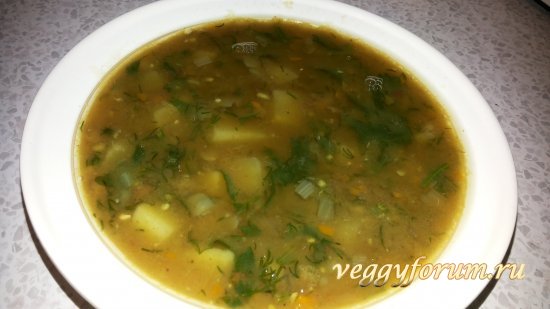 Супчик горохово-чечевичный