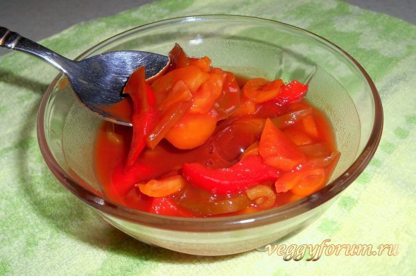 Лечо (без сахара и уксуса)
