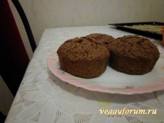 Веганские кексы из семечкового и орехового жмыха