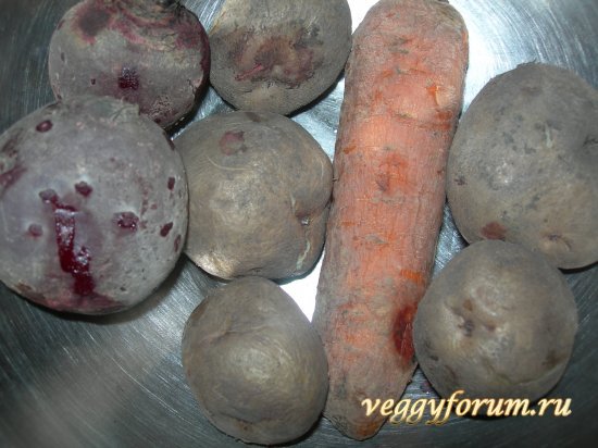 Винегрет с фасолью