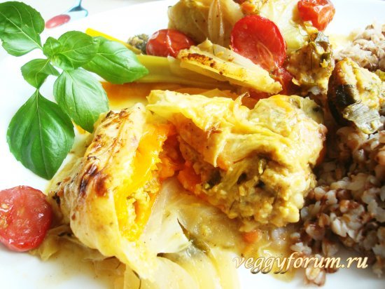 Голубцы с фаршироваными перцами