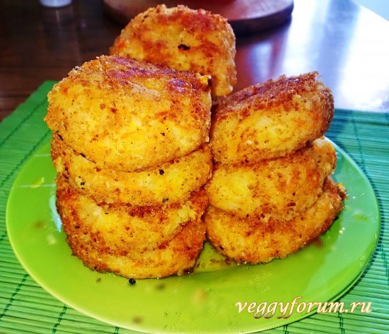 Овощные котлетки с рисом