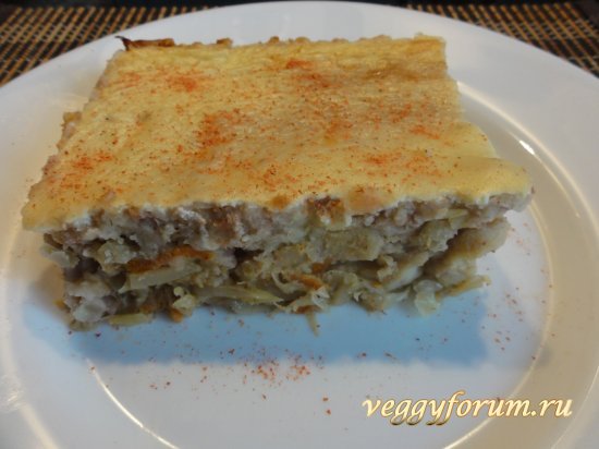 Запеканка с фасолью по-селянски