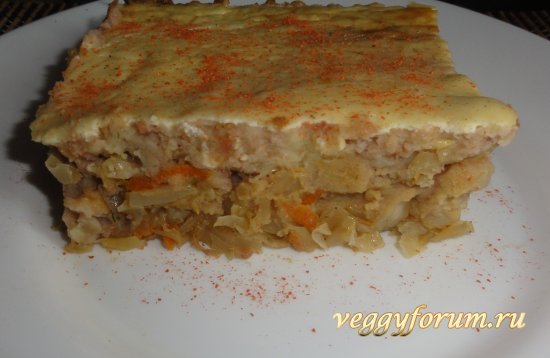 Запеканка с фасолью по-селянски