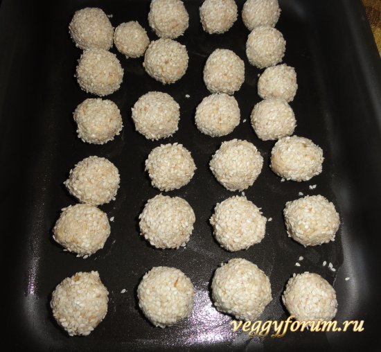 Шарики с бананом, творогом и овсянкой