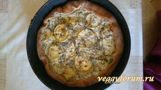 Пирог с кабачками