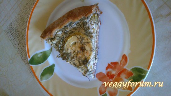 Пирог с кабачками