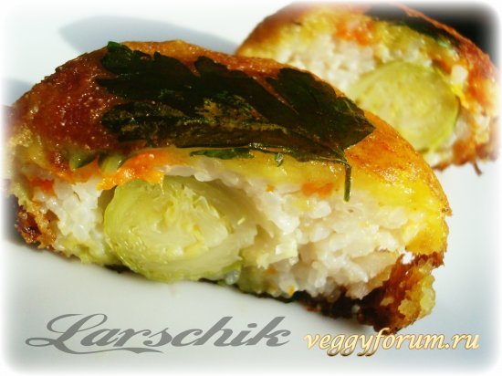 Брюссельская капуста в "королевской шубке" без теста (постный, веганский рецепт)