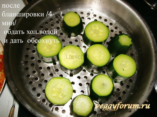 Фаршированные кабачки бочонки