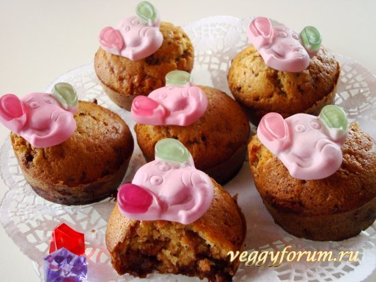 Шоколадные маффины с полезной мукой - совершенно постные!