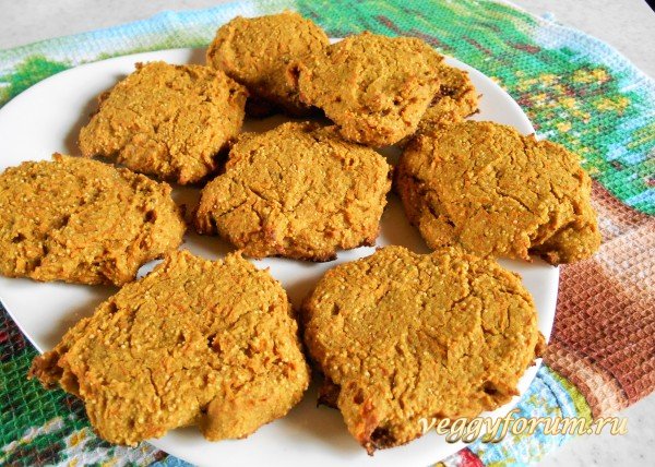 Коврижки из зеленой гречки и амаранта